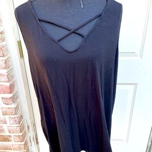 Old Navy, Sleeveless, Black, Shirt, Size XXL